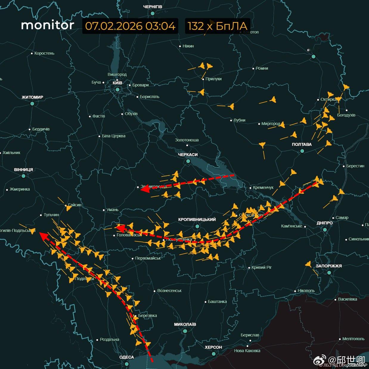 「口徑」導彈正在向西疾馳，俄羅斯大量無人機正在攻擊烏克蘭西部俄羅斯海軍使用「口徑