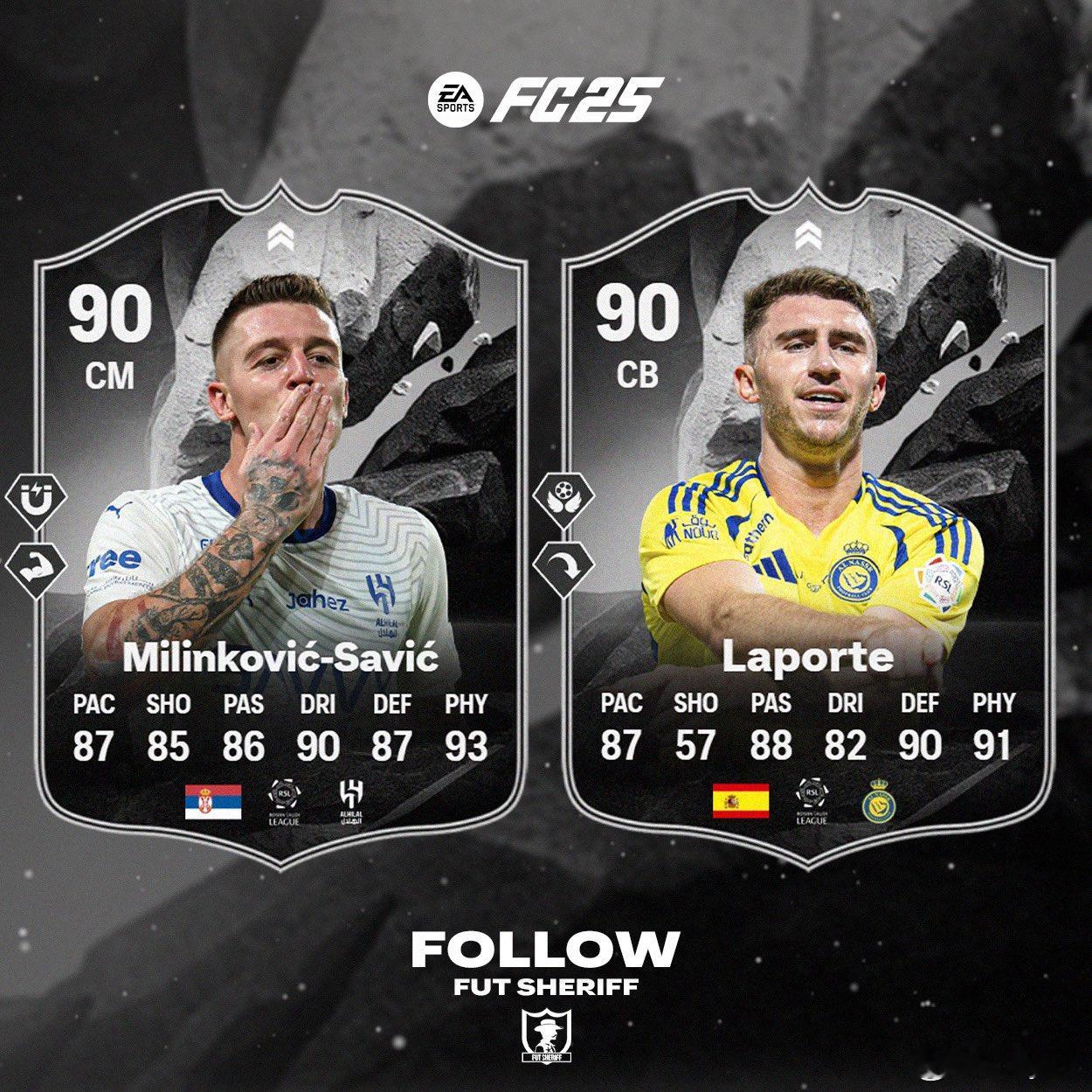 米林科维奇 & 拉波尔特的对决SBC即将推出。FC25 ​​​