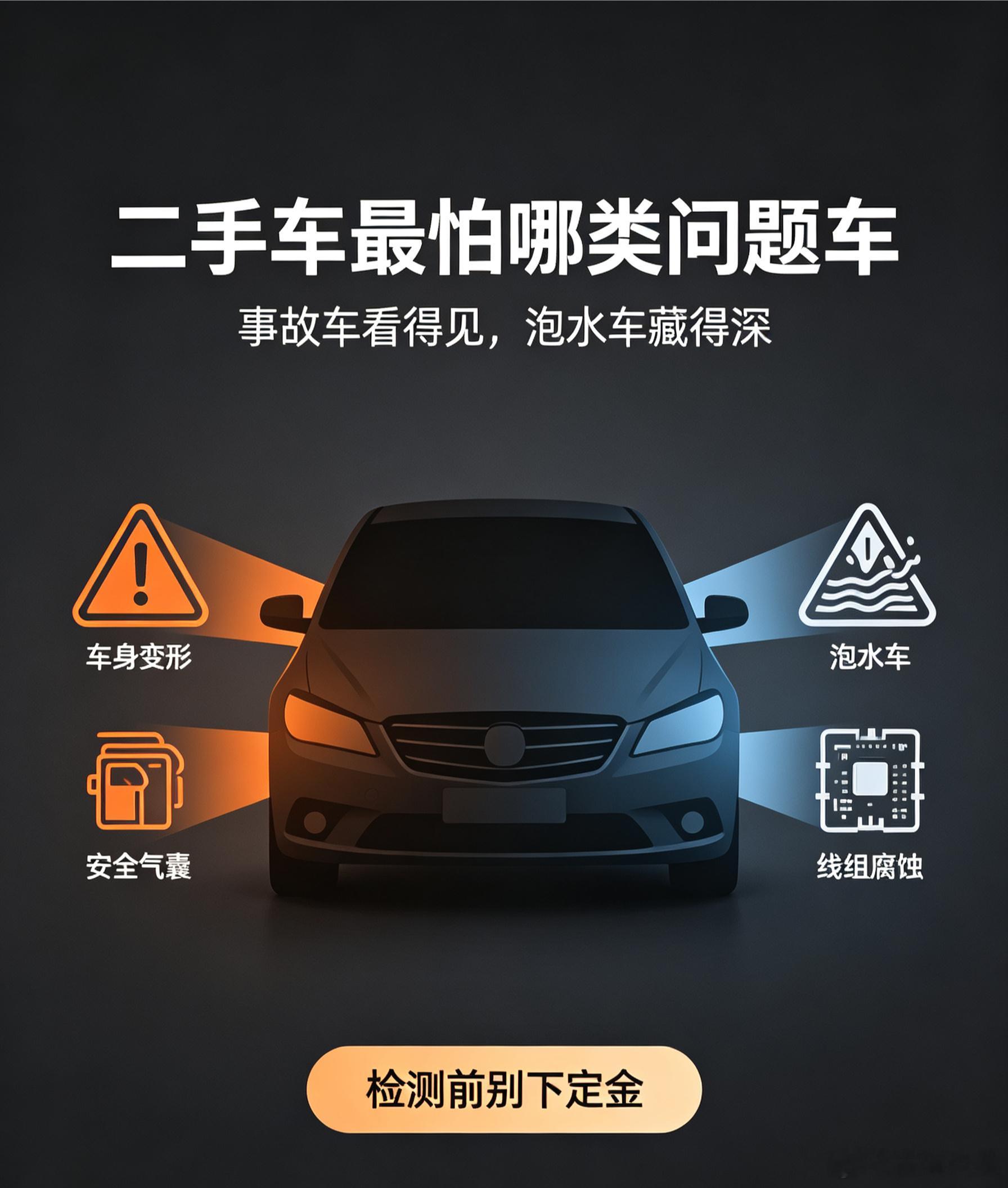 事故车和泡水车哪个更严重 二手车避坑：泡水车通常比事故车更可怕。事故损伤多为物理