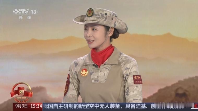这个美女不简单，没当过兵能做民兵方队领队喊出响亮的口号，她还是一个大名鼎鼎的某乡