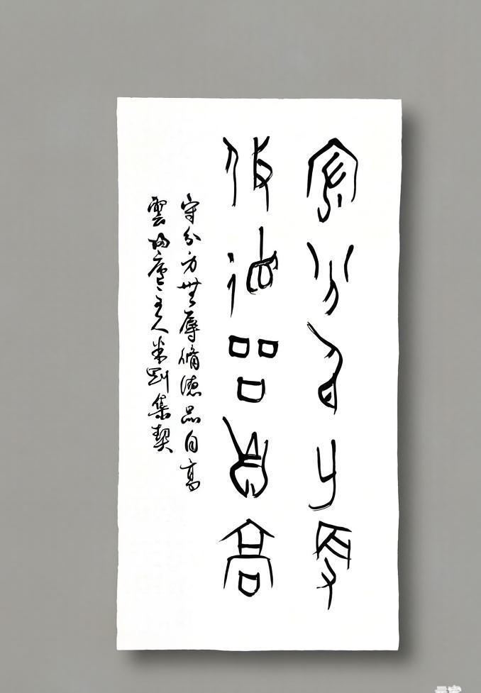 米刚甲骨文作品