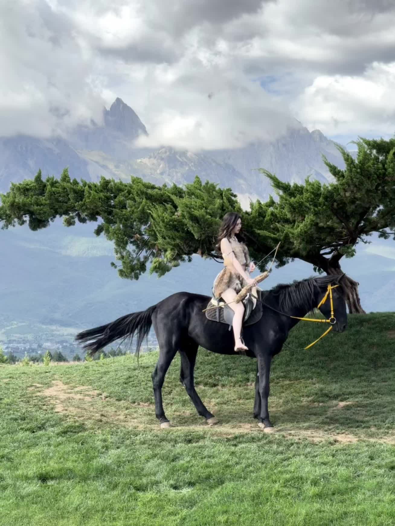 不是瑞士 是丽江 雪山脚下的香巴拉牧场