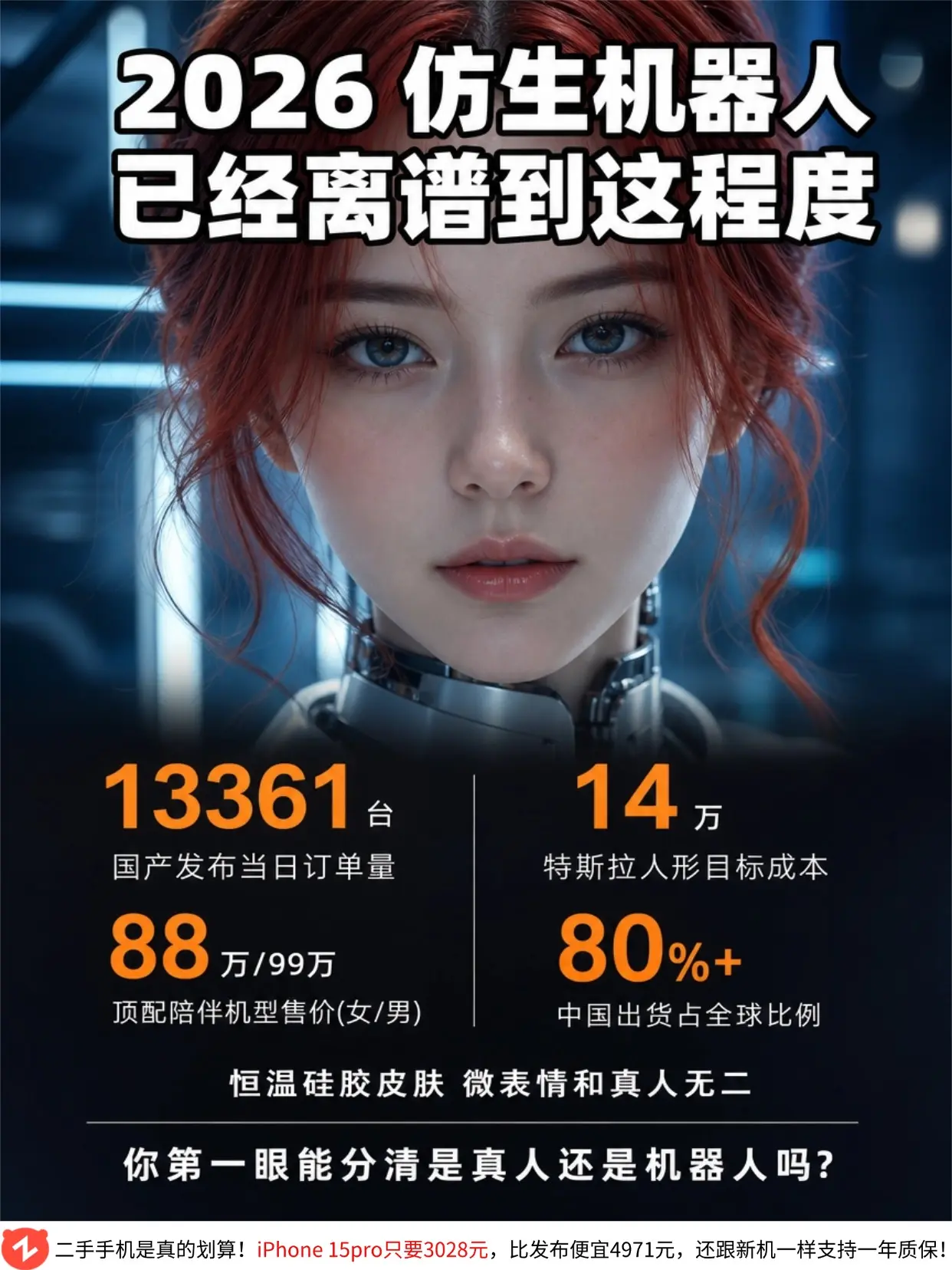 顶配88w美女机器人，有多少人愿意买单？