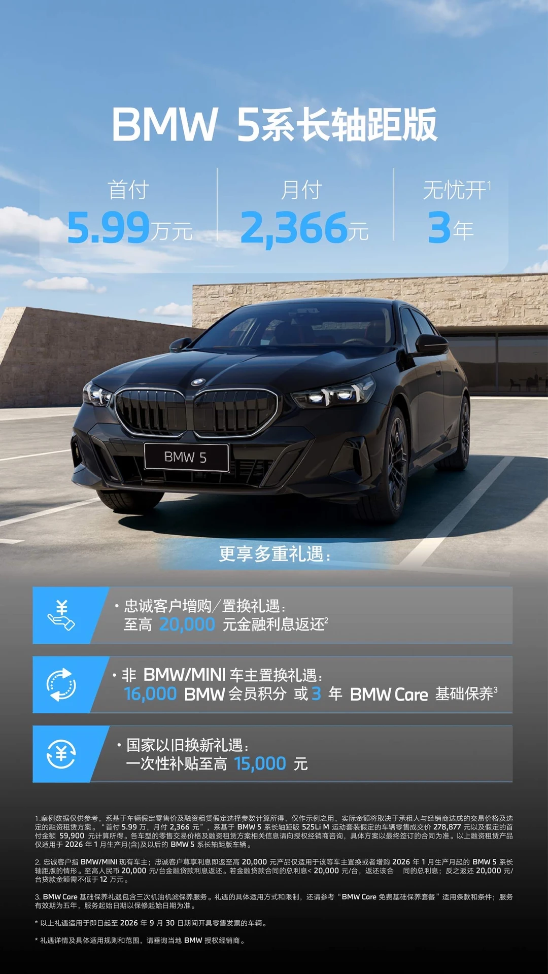 买宝马5系的门槛也是降下来了