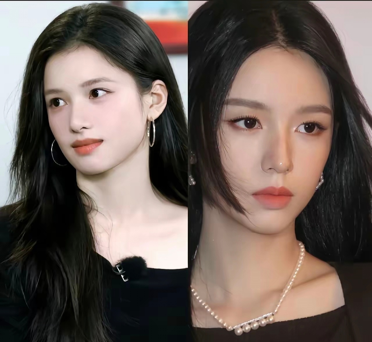 张婧仪和周也，真的是非常权威的两张脸啊 