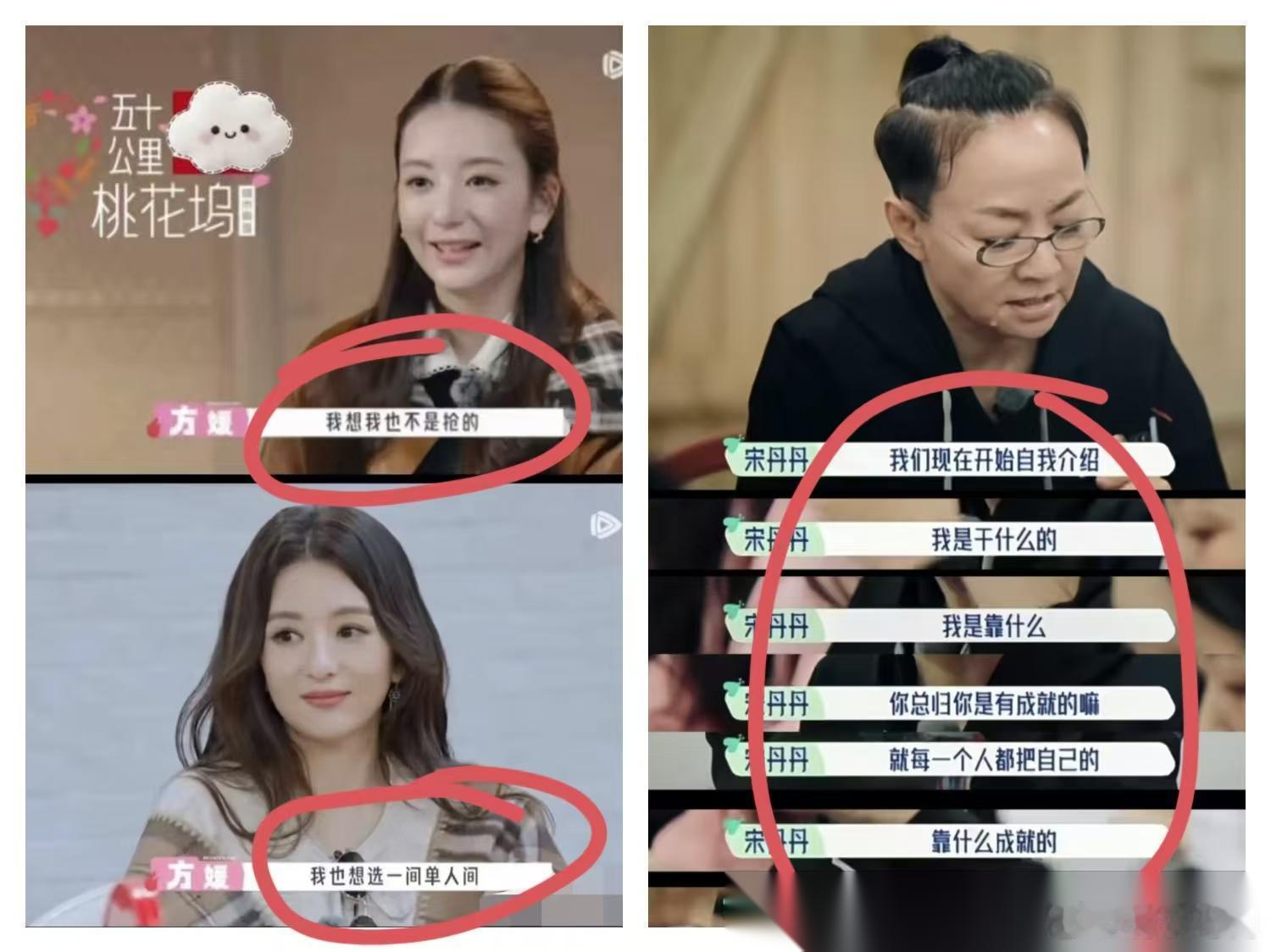 果然老一辈子艺术家眼光毒起来， 没轻没重的！ 方媛这事，宋丹丹早在第一期桃花坞上