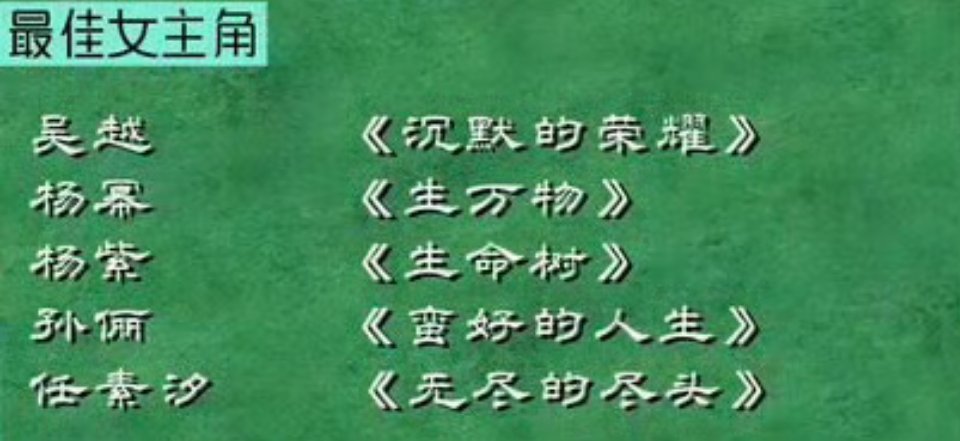 白玉兰网传提名名单，这又是谁家做的呀太氵了吧！官方不是辟谣了吗5月才出名单呢，这
