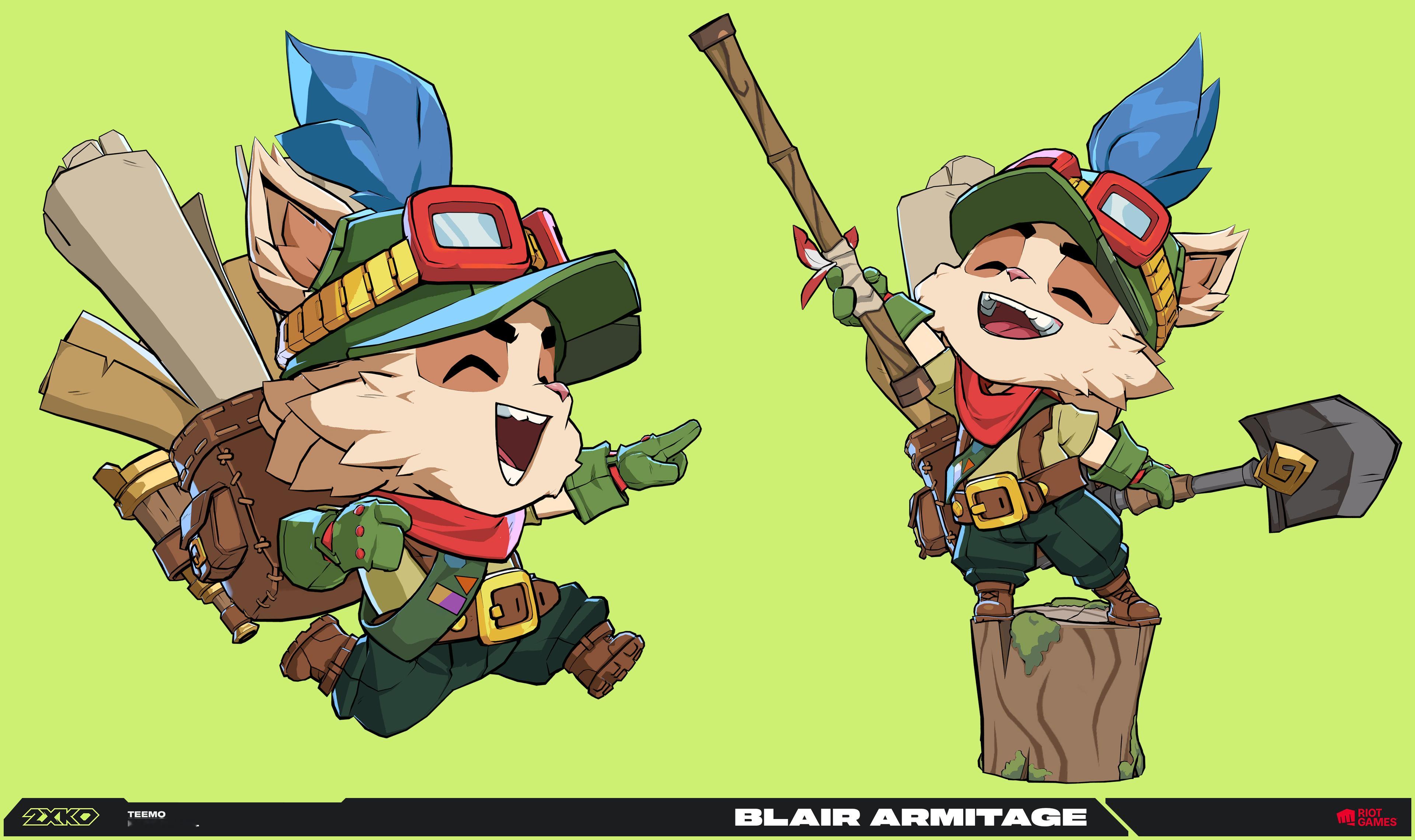 拳头格斗游戏《2XKO》英雄角色设计英雄联盟