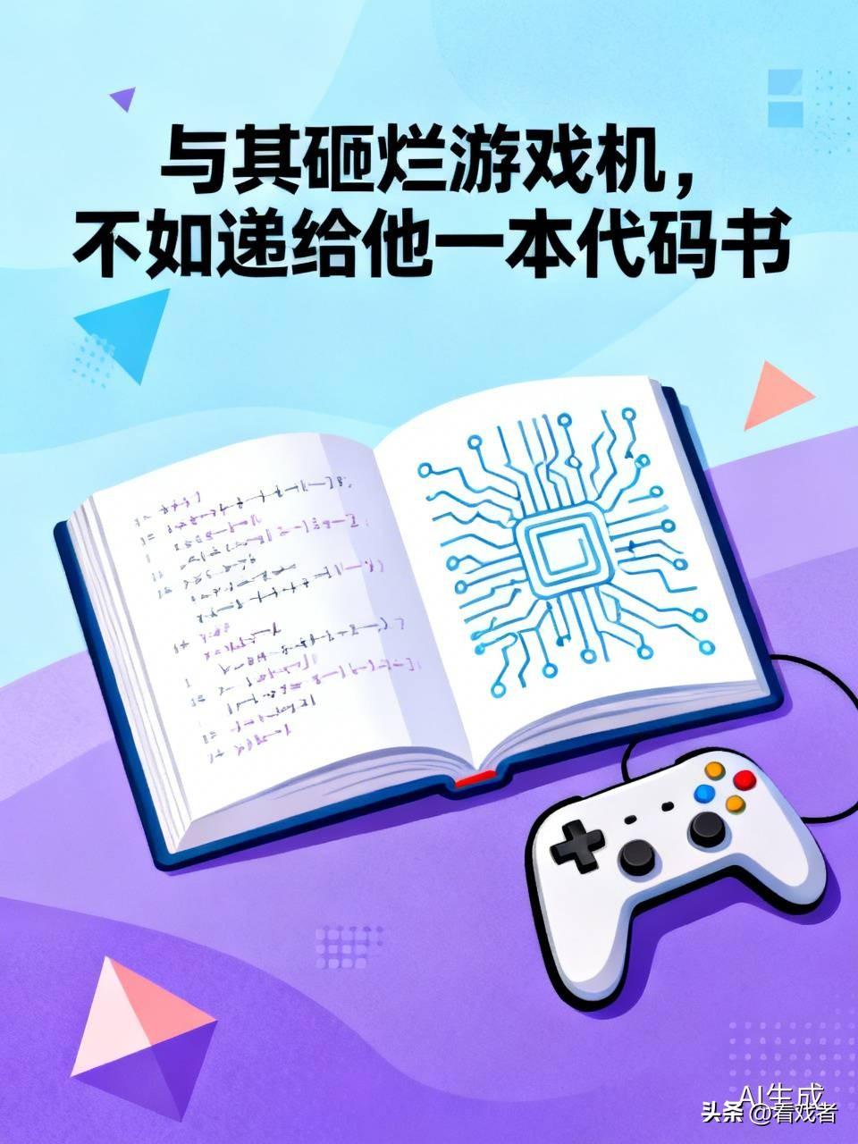与其砸烂游戏机，不如递给他一本代码书

很多家长视游戏为洪水猛兽，觉得孩子一碰就
