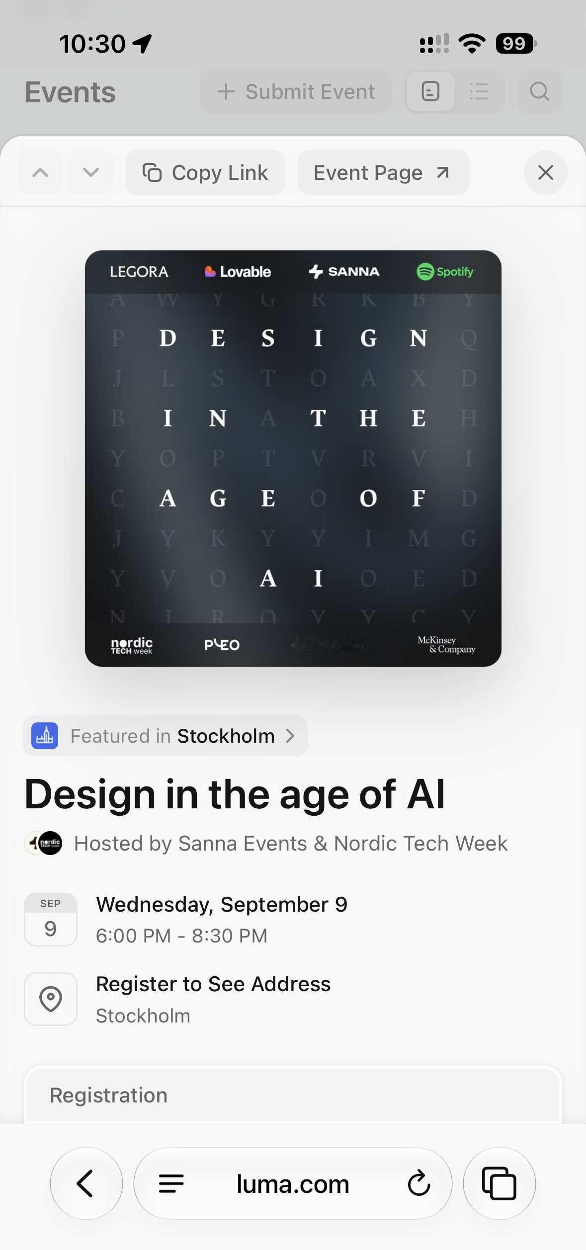 NordicTechWeek 设计师分享会
感觉大家到这种线下聚会都是去netw