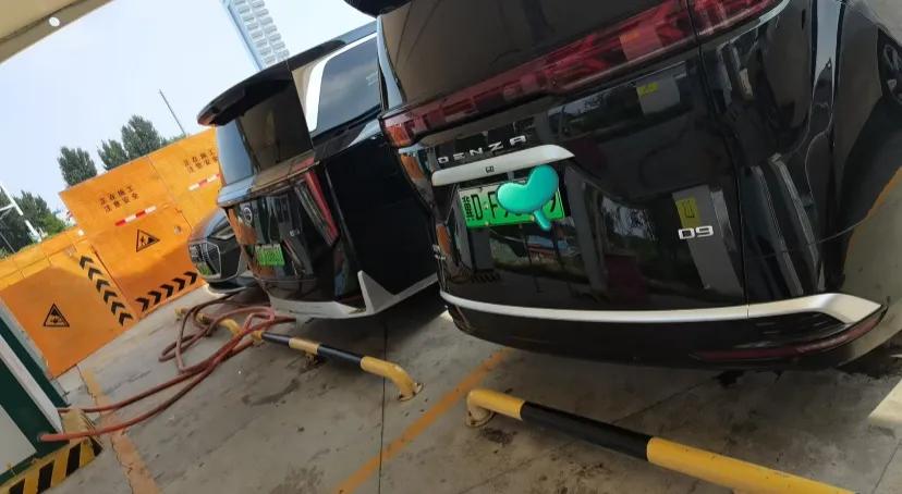 高速上充电的全是混动大爷#电车