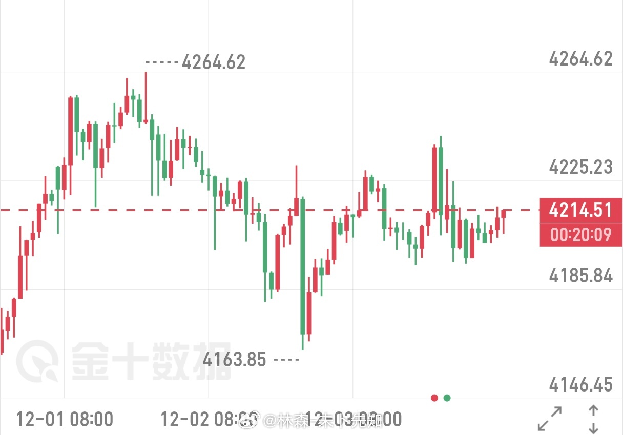 12.4小黄鱼小时线构筑经典双重底形态，4190-4210区间形成强支撑与交易密