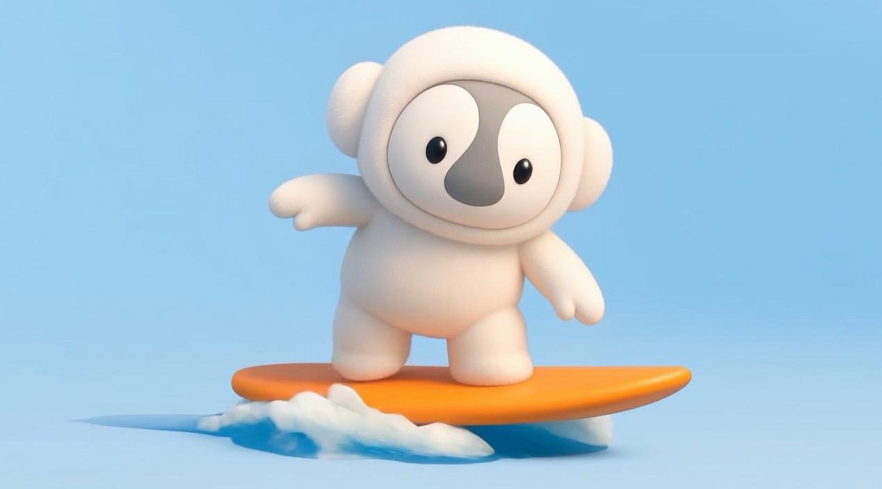 看这个小可爱是腾势 N8L 车机上的新交互，它会给你冰箱、彩电、大沙发的体验。在