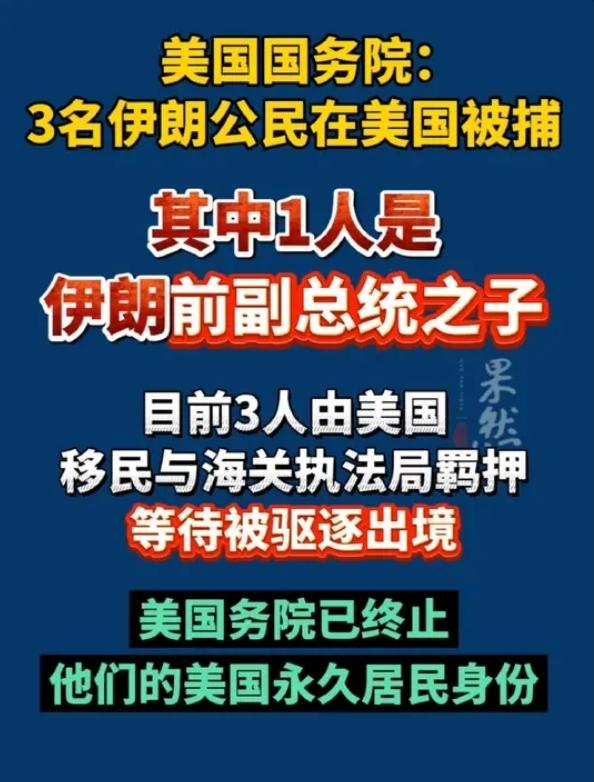 突发！美国突然动手！伊朗前副总统之子被捕，苏莱曼尼亲属遭清算，谈判前夜下狠手
 