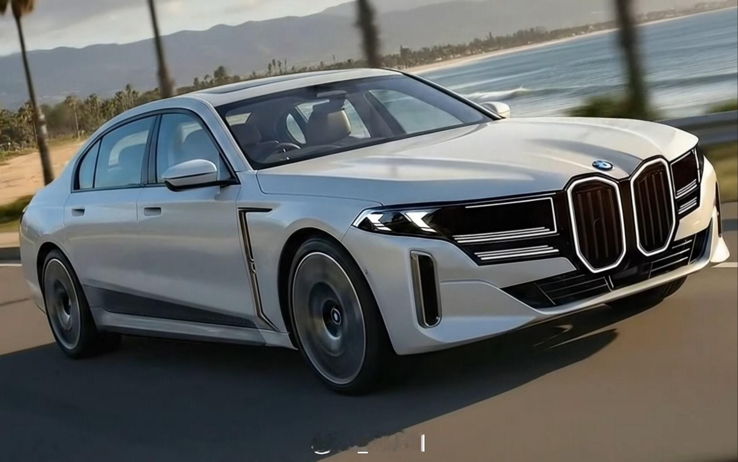 宝马下一代宝马7系渲染图 下一代宝马7系真的不太适合用这套Neue Klasse