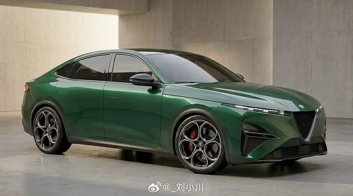 下一代阿尔法罗密欧Giulia渲染图 下一代阿尔法罗密欧斯坦维Stelvio的设