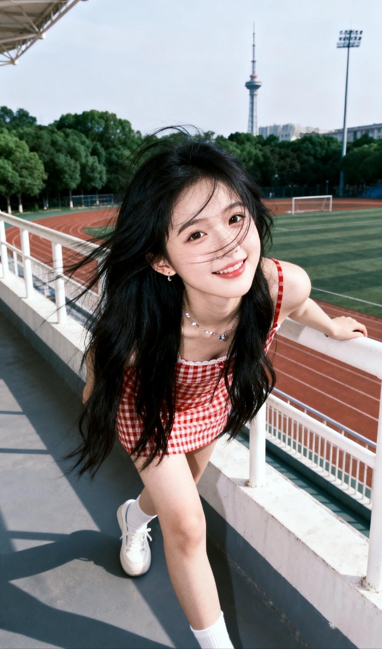阳光下的少女，青春洋溢的笑容美女的美丽瞬间分享 分享甜美小姐姐随手拍 少女风写真