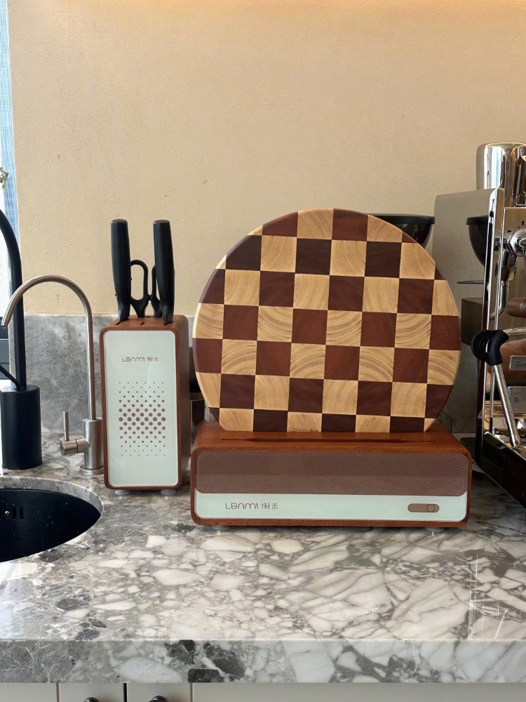 颜控拒绝不了一点的💿唱片菜板刀架套装长期主义厨房好物 把这个懒米唱片套装搬回家