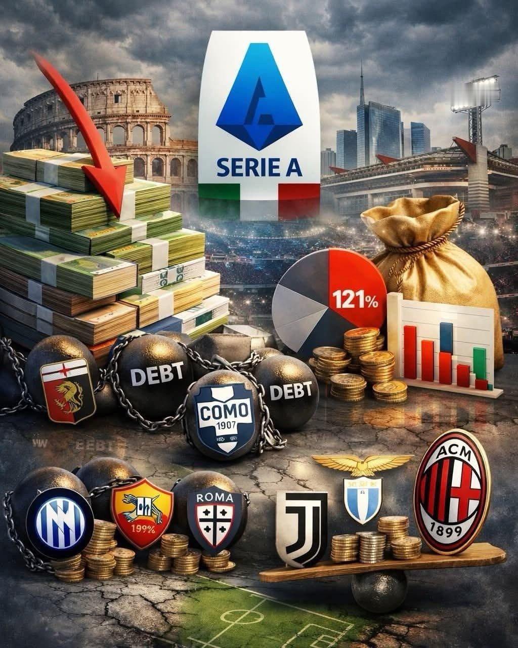 意大利甲級聯賽 – 意甲球會🇮🇹 財務真實狀況（根據 Calcio Fina