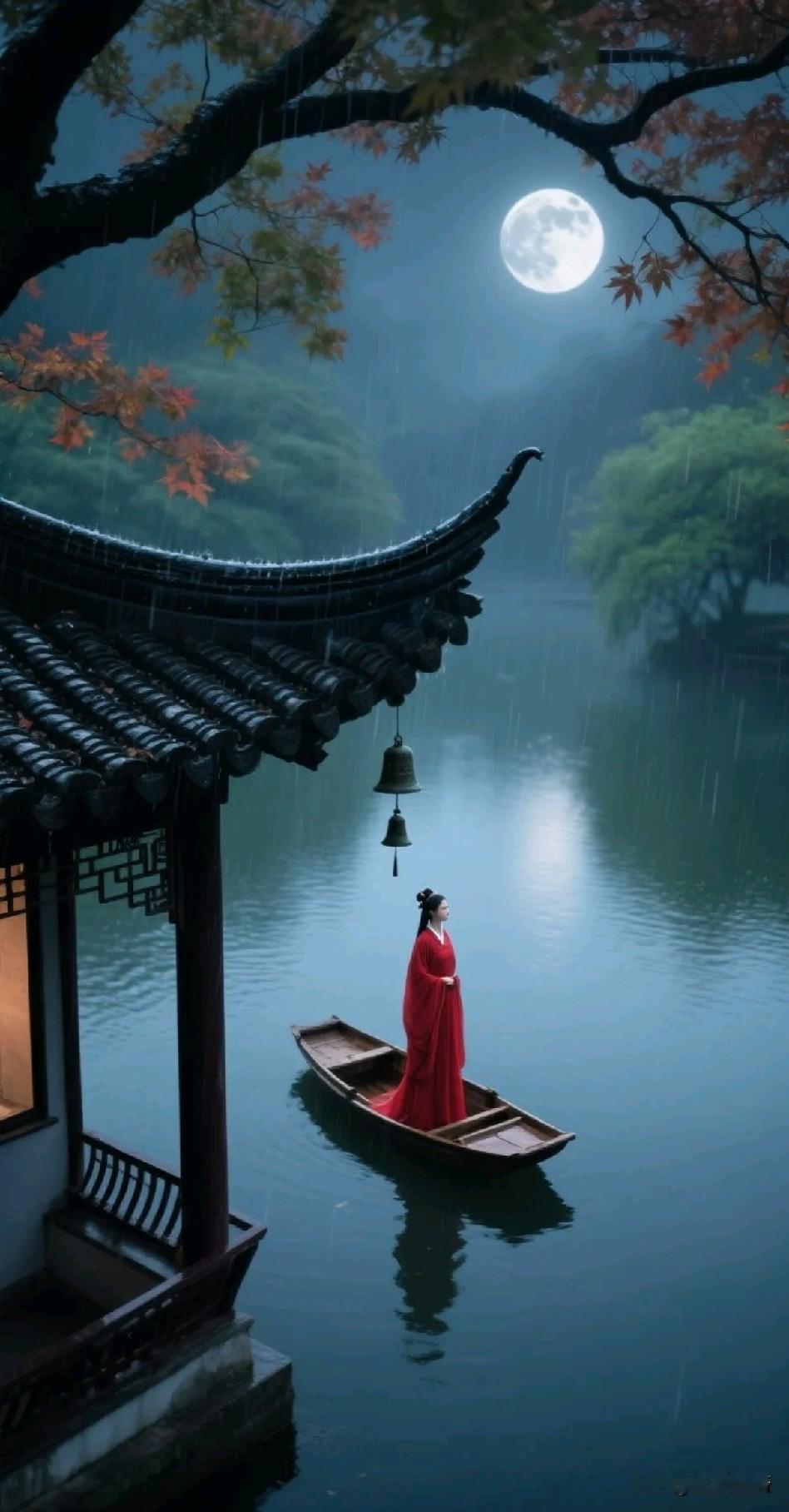 《腹中天地宽，常有渡人船》

乾坤容我静，名利任人忙。
一念慈悲起，万壑清风长。