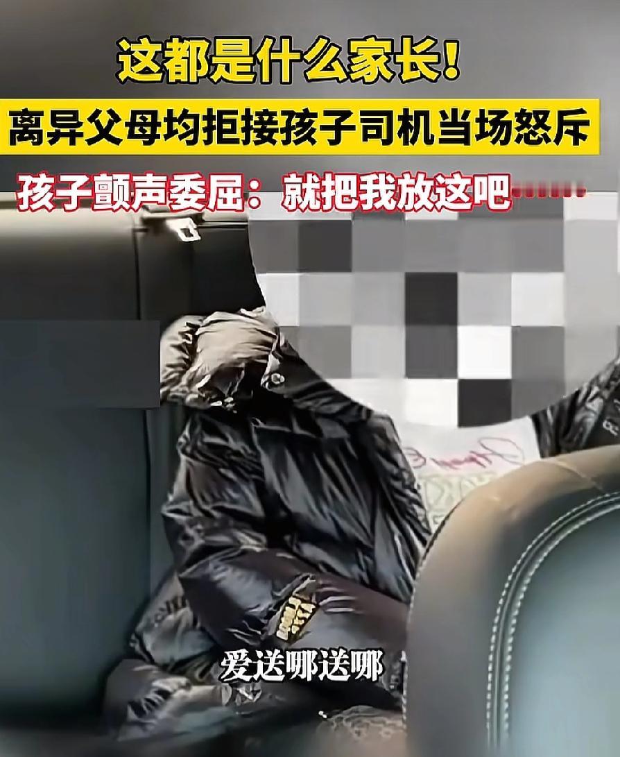 还真有这样的家长！
父母离异，
把孩子当皮球一样踢给网约车司机
4月9日，一位母
