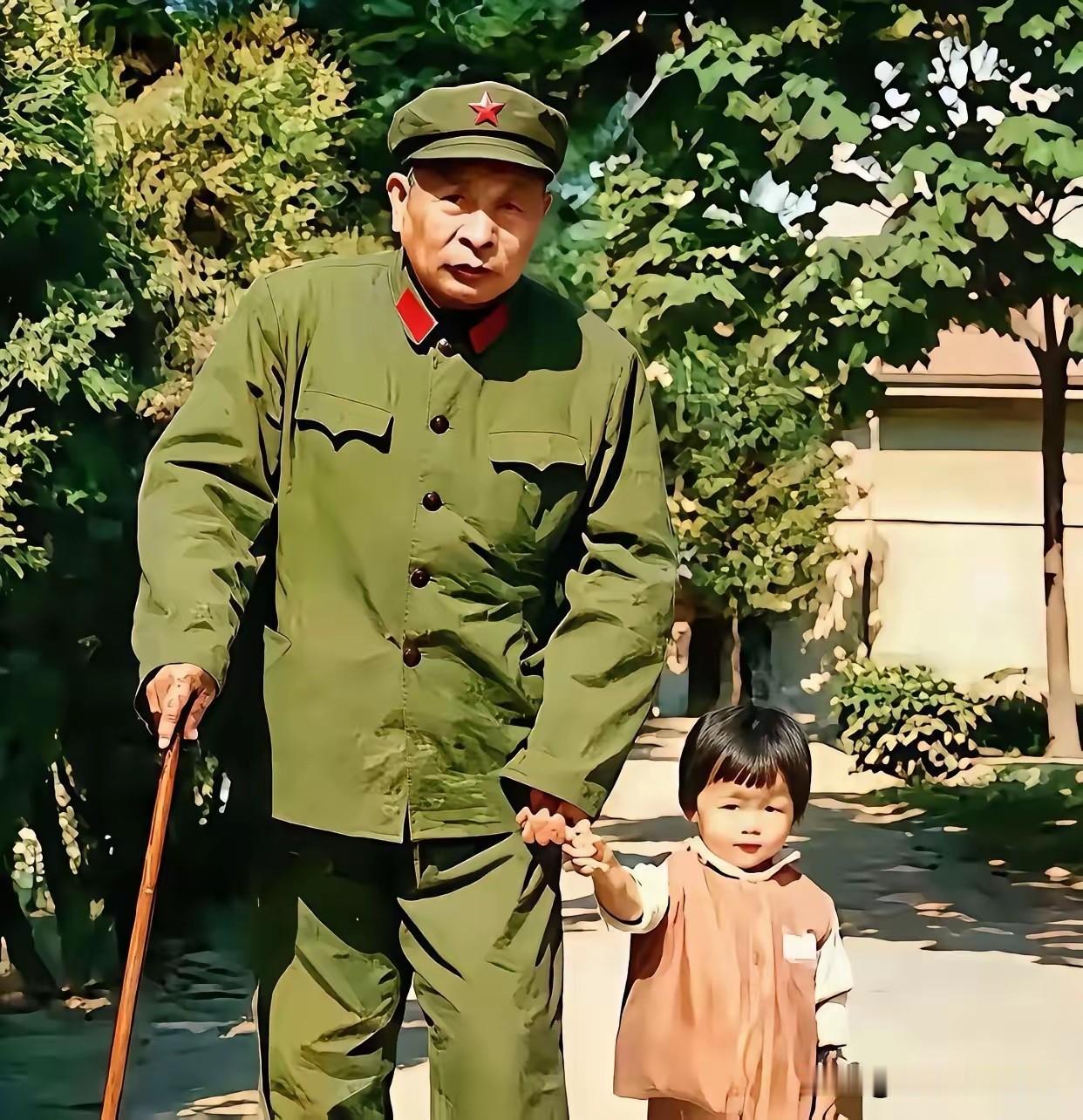 爷爷是开国上将，孙女后来成为家喻户晓的大明星，你知道这对爷孙是谁吗？