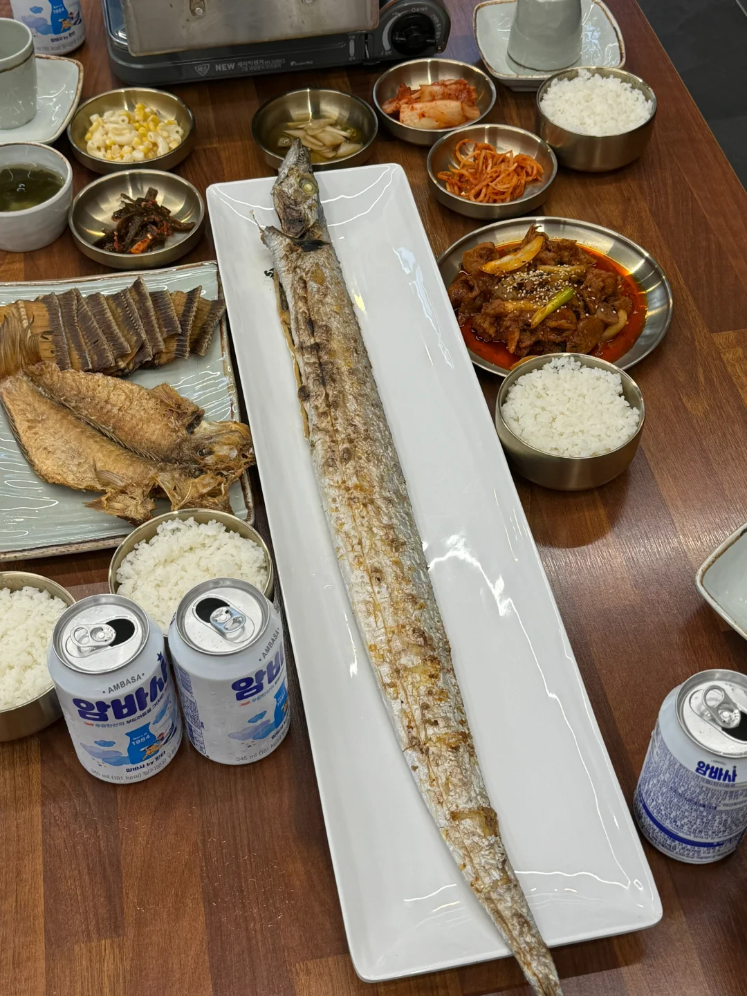 🇰🇷来济州岛第一件事吃带鱼！！就在咸德浴场