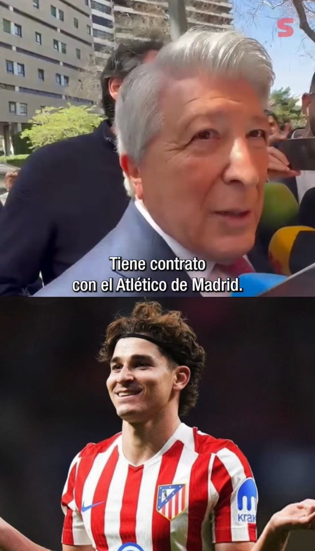 😅马竞主席恩里克·塞雷佐在抵达与巴萨管理层午餐会时，回答《每体》关于阿尔瓦雷斯