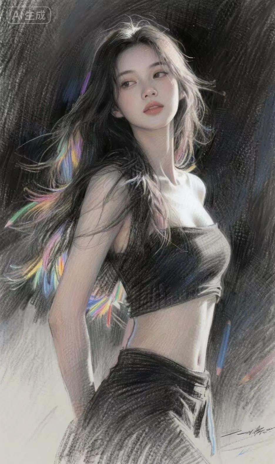 看过哪些惊艳时光的美女？油画质感美女