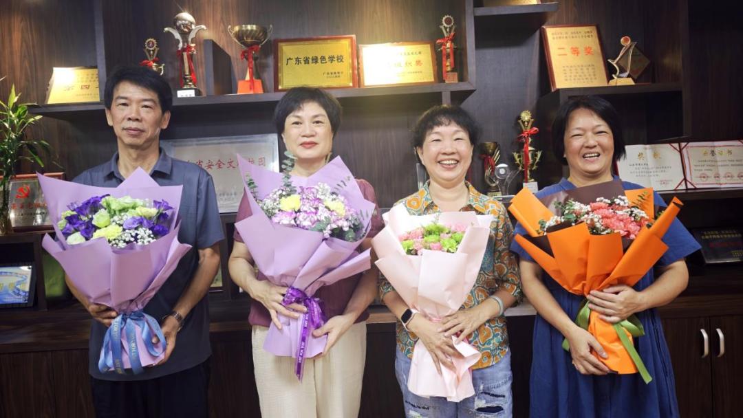 广东汕头市金平区教师发展中心实验学校，7月8日举行林友忠主任、蔡锦丽老师、林乔森