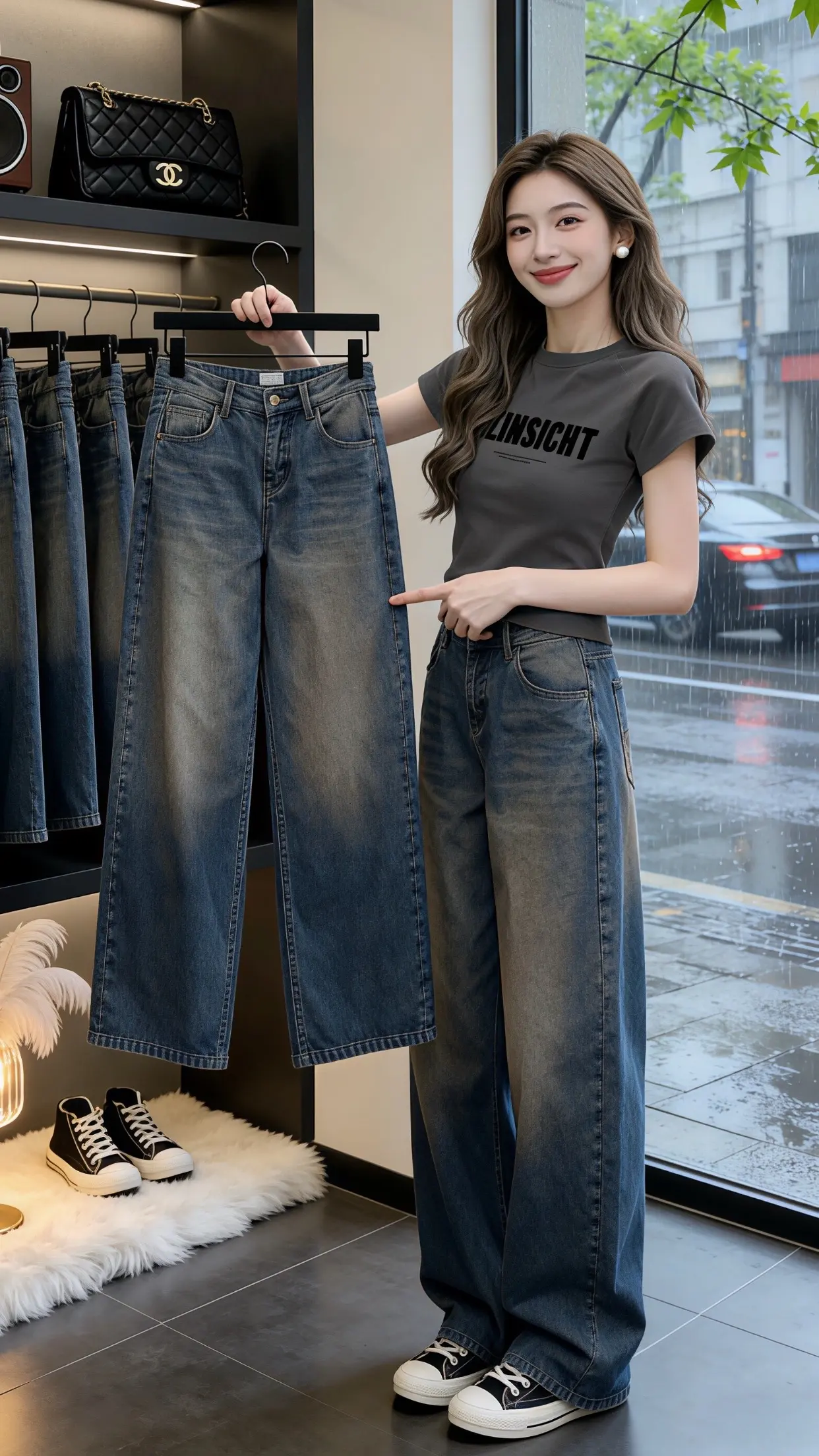 显高显瘦穿搭 一眼就爱上的神裤 穿出自己的风格 春款上新 一条牛仔裤搞...