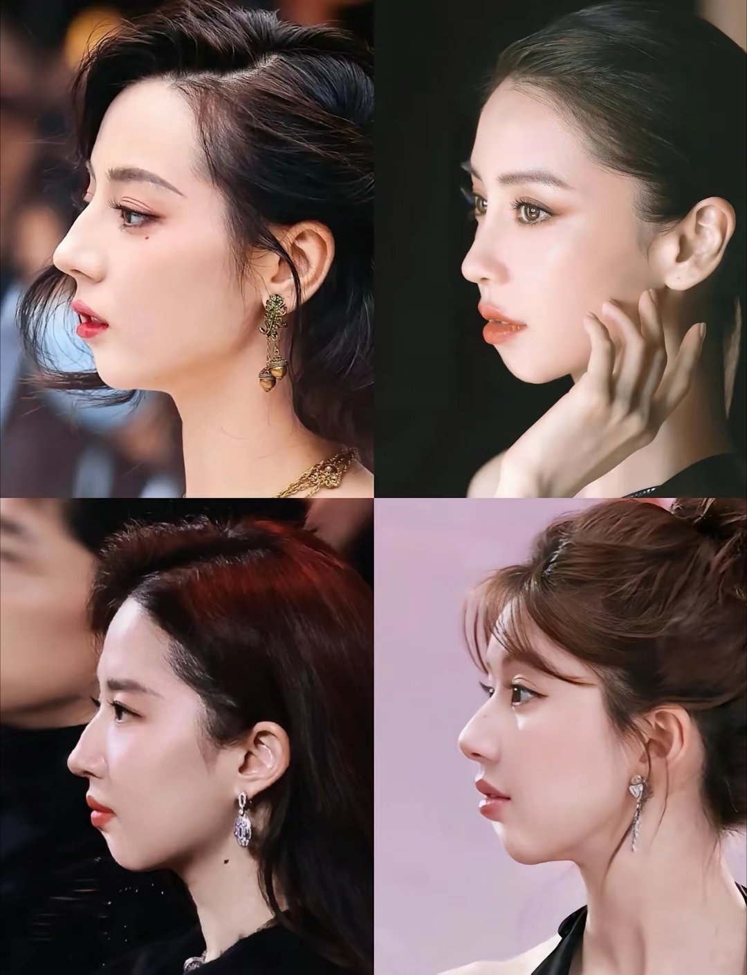 看吧，五官再美也怕凸嘴和下巴后缩