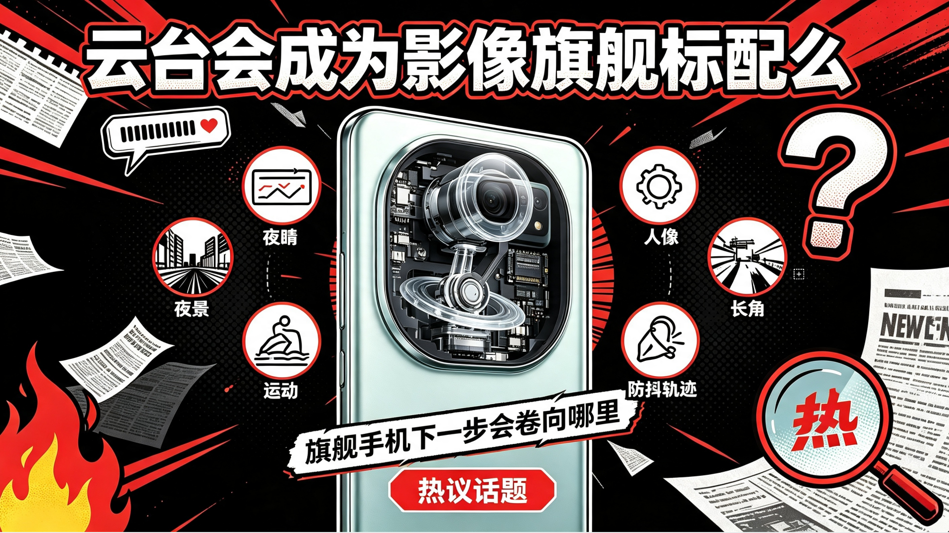 数码主理人云台会成为影像旗舰标配么这个话题最近在机圈吵得挺凶。我理了理，其实就是