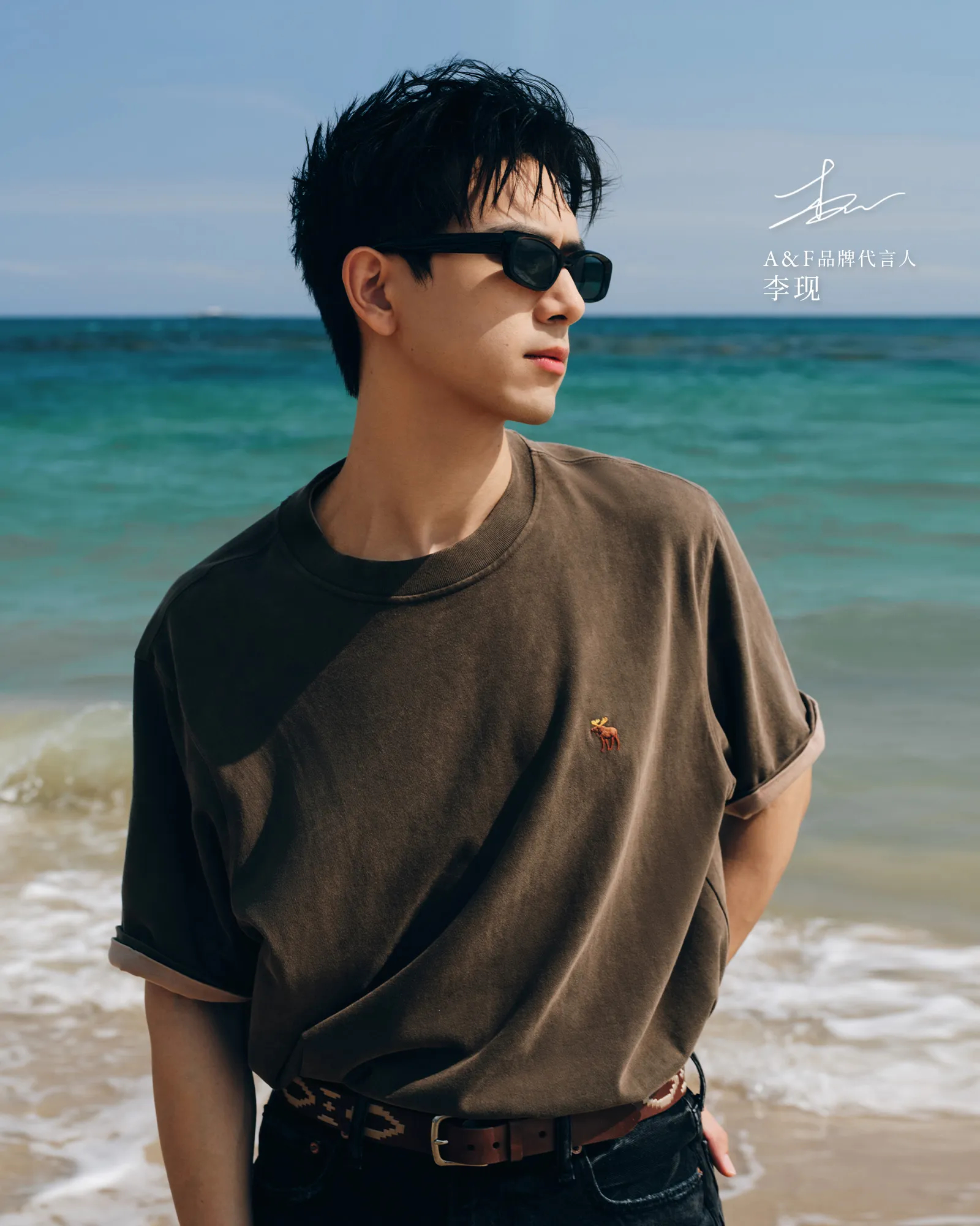 李现  AF心动新图💗李现Abercrombie & Fitch品牌代言人李现