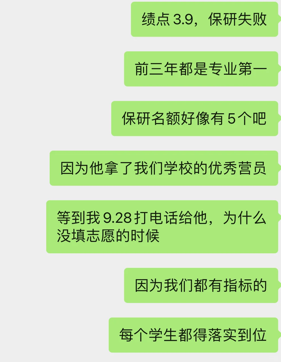 偷偷告诉你们，他真的绩点第一，保研失败了