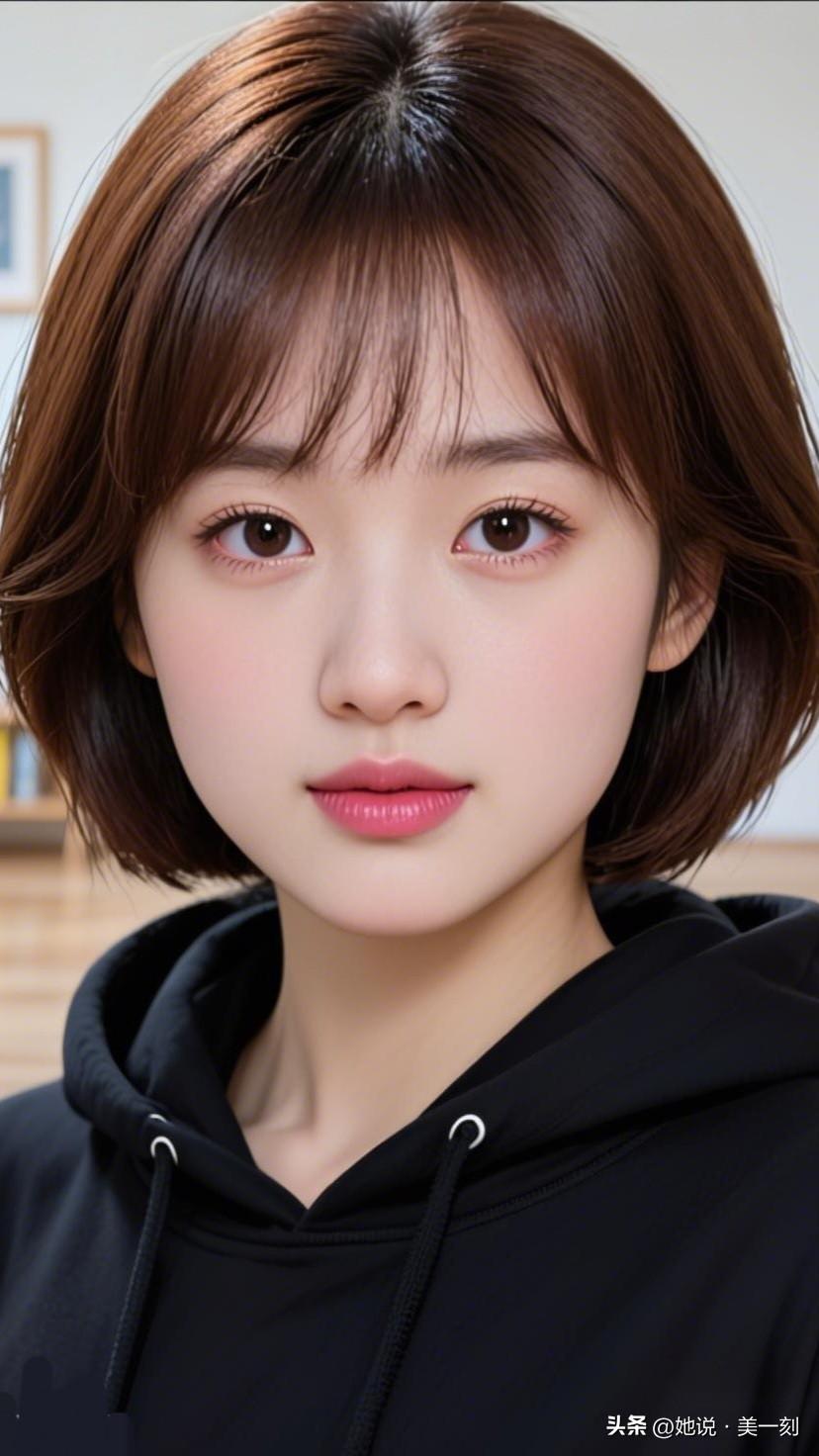 元气少女，清新自然，简约黑卫衣，甜美可人！😊高级感穿搭，温柔风穿搭。