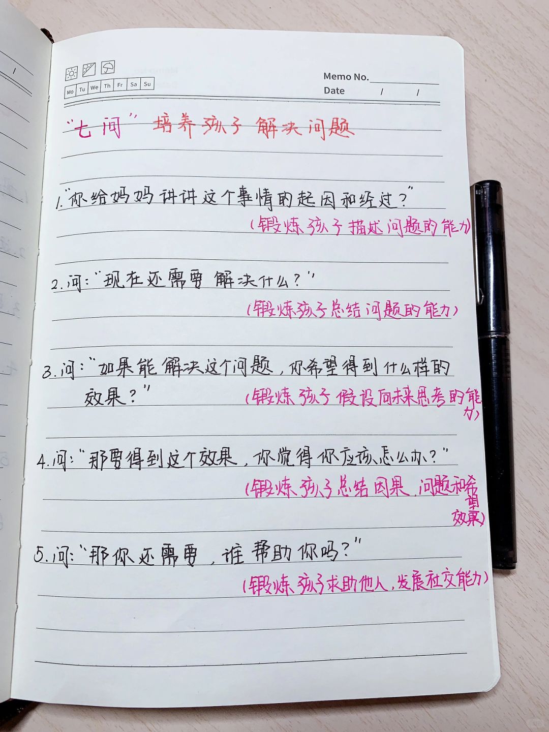 培养孩子解决问题的能力，说这7句话