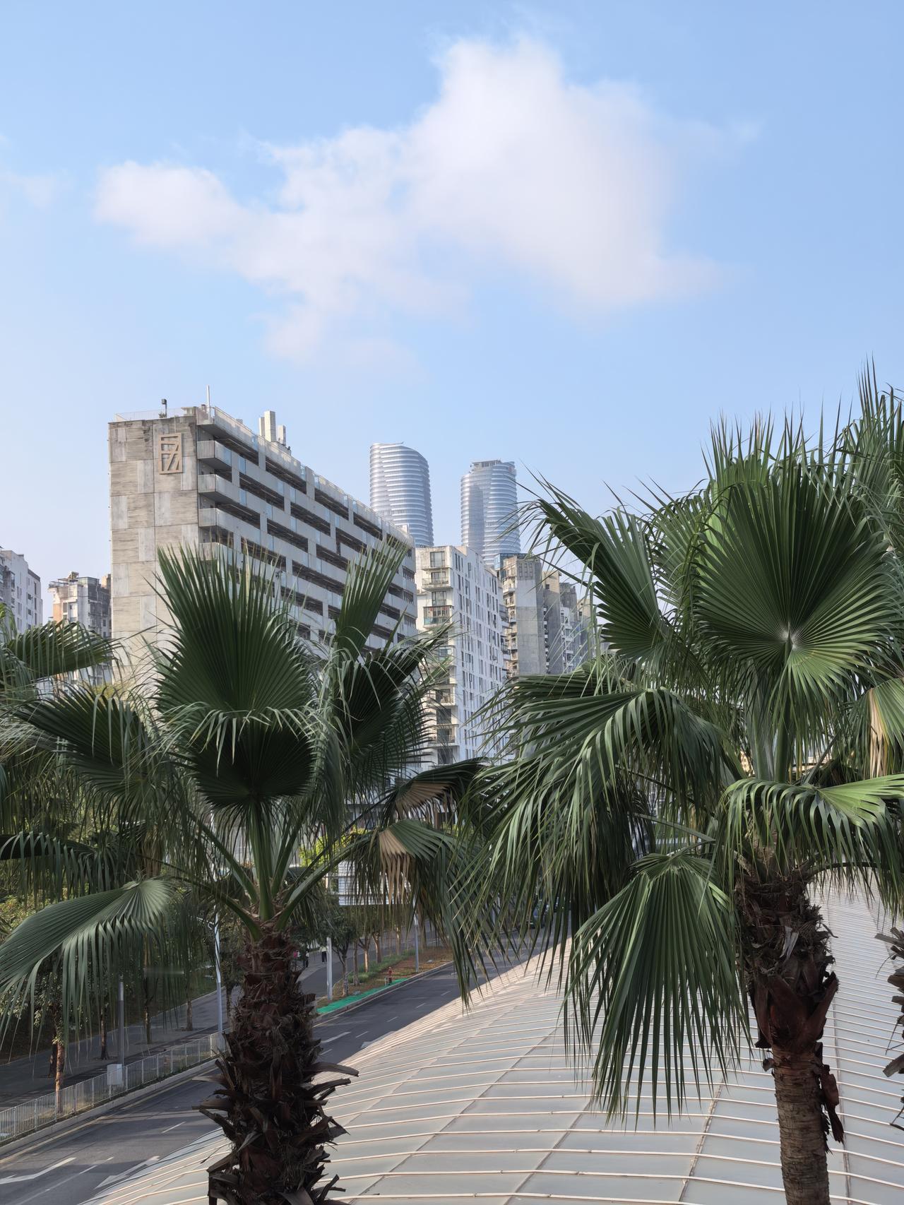 地标就像鹤立鸡群的高大建筑，深圳坂田的双子塔，从远处看，明显高出周边所有建筑一大