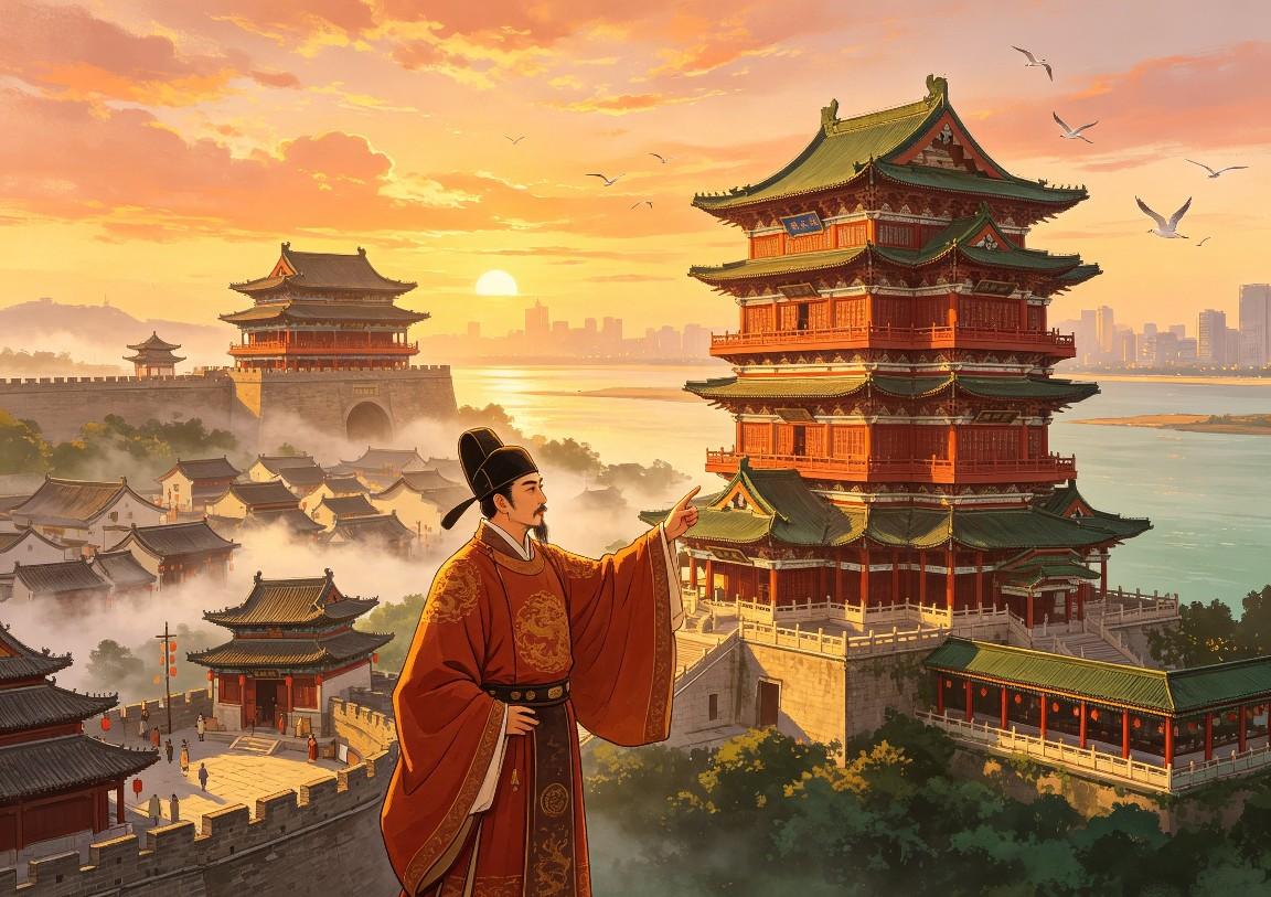 很多人去南昌必打卡滕王阁，张口就能背“落霞与孤鹜齐飞”，却很少有人知道：
“滕王