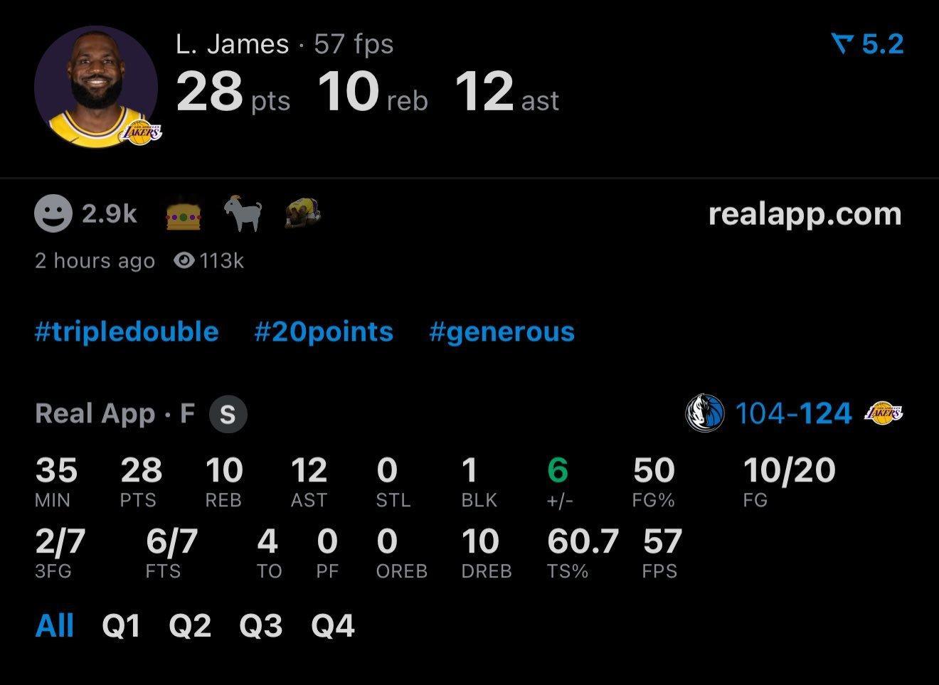 老詹三双下班  独行侠vs湖人 全明星赛前比赛全部结束周六是全明星新秀赛下周1是