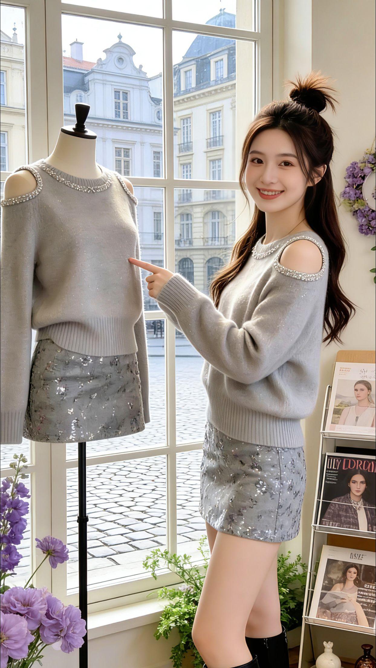 Danny的春日ootd太会了！窗边对着模特比心，酒窖里优雅小坐，沿海公路自拍定