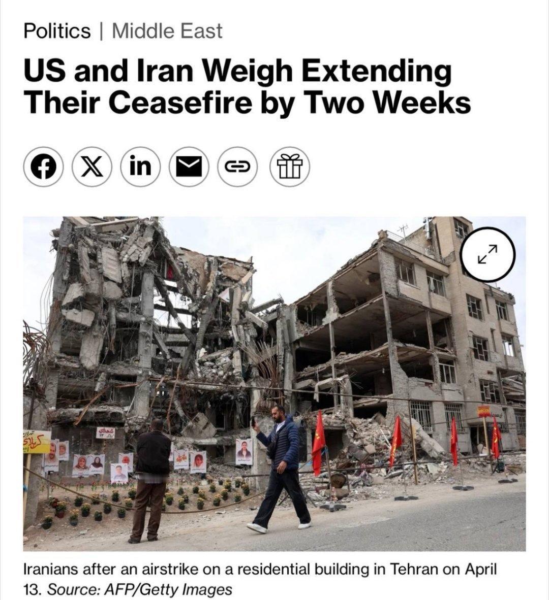 据彭博社报道，美国和伊朗正考虑将原定于周二（4月21日，准确来说是22日，不知道