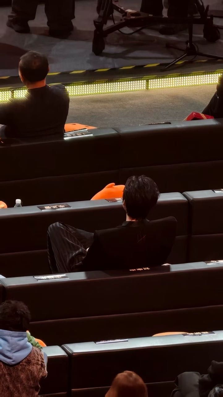 这伟岸的背影，这霸总的坐姿后脑勺都帅的布灵布灵的🌟✨✨刘宇宁微博之夜刘宇宁微博