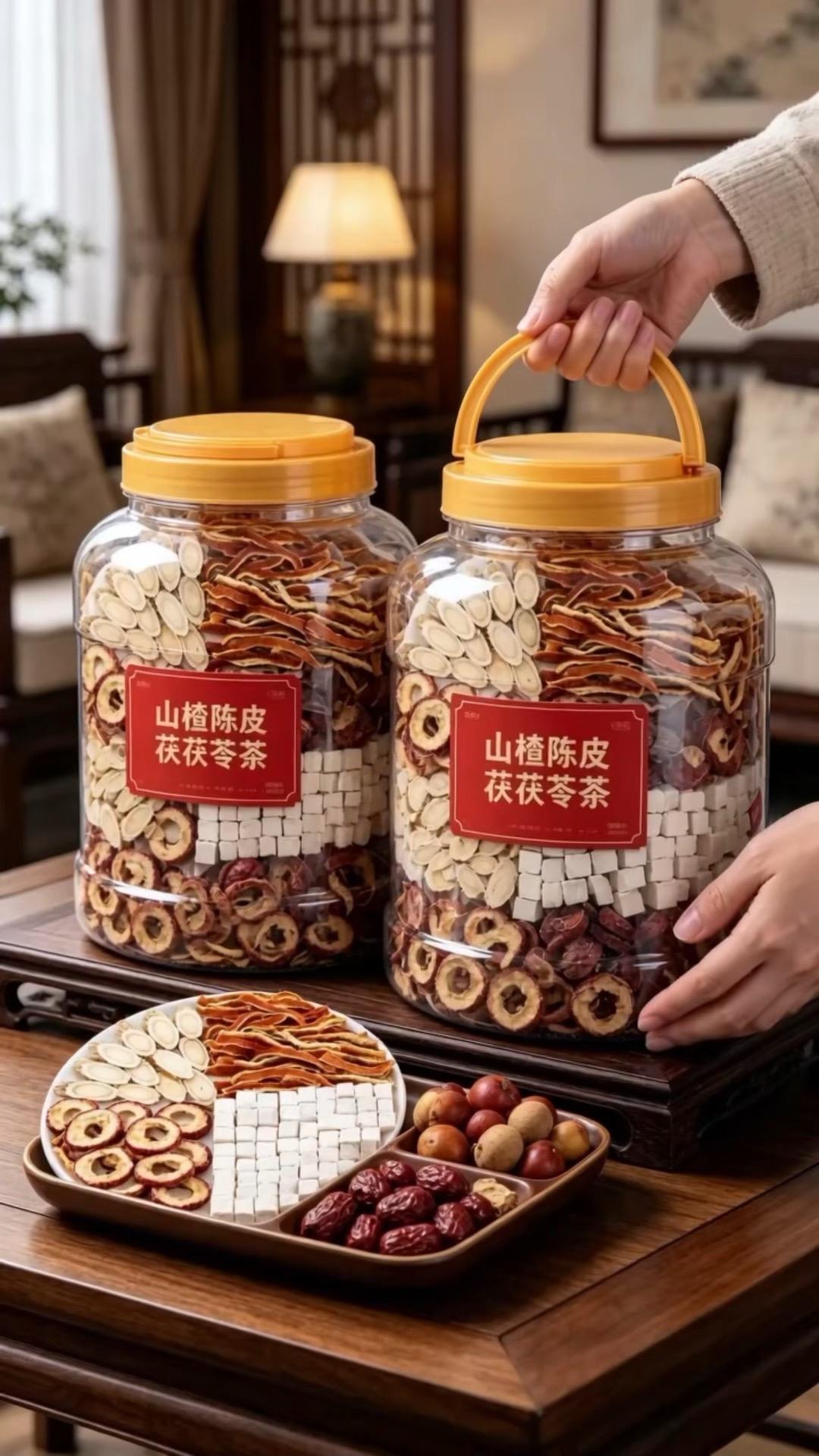 山楂陈皮茯苓茶 养生茶饮推荐 居家泡茶日常 健康饮品分享 传统养生文化