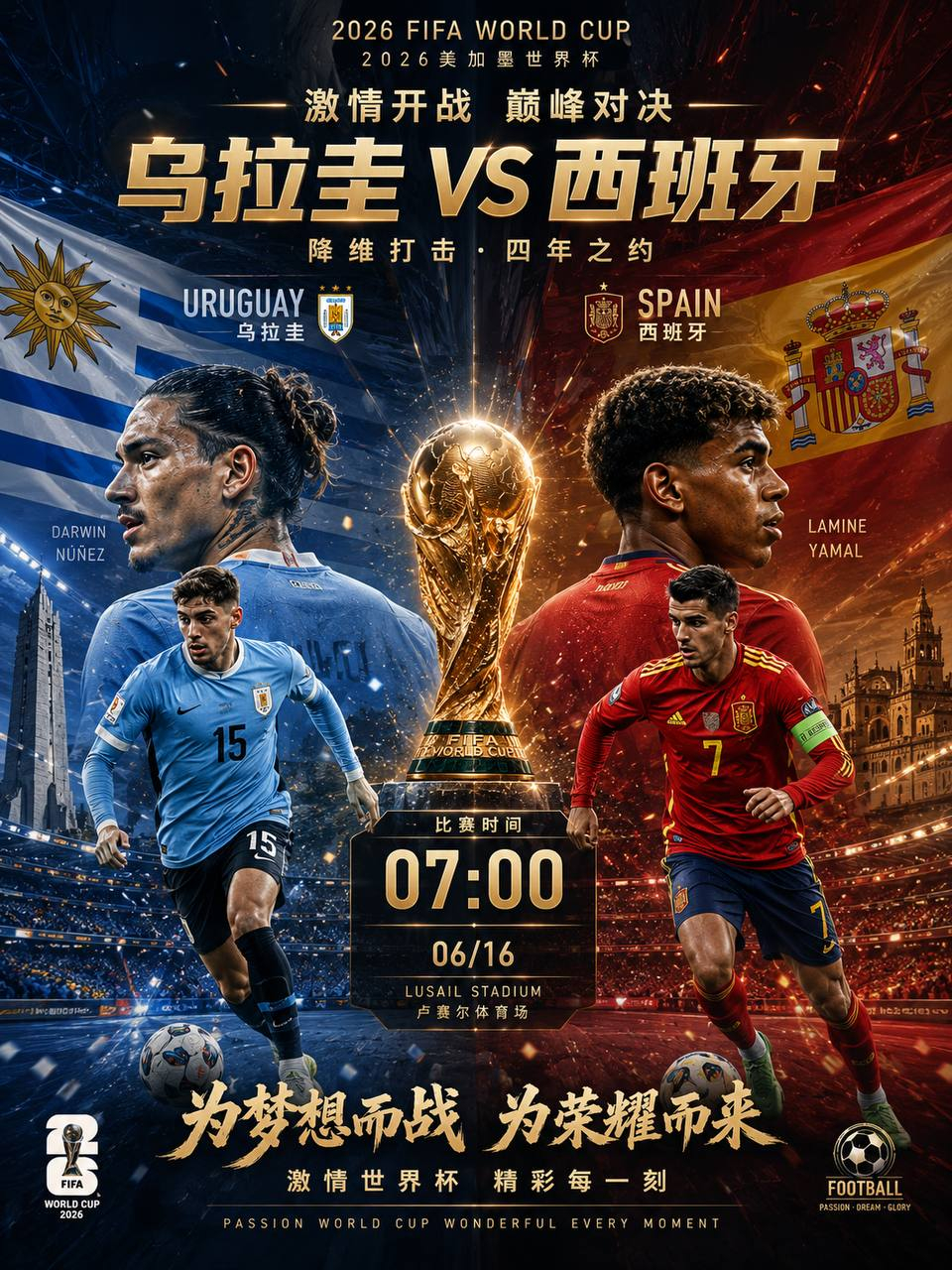 来了来了！美加墨最大的冷门一定在今天早上八点场出现！根据西班牙状态来看、我不相信