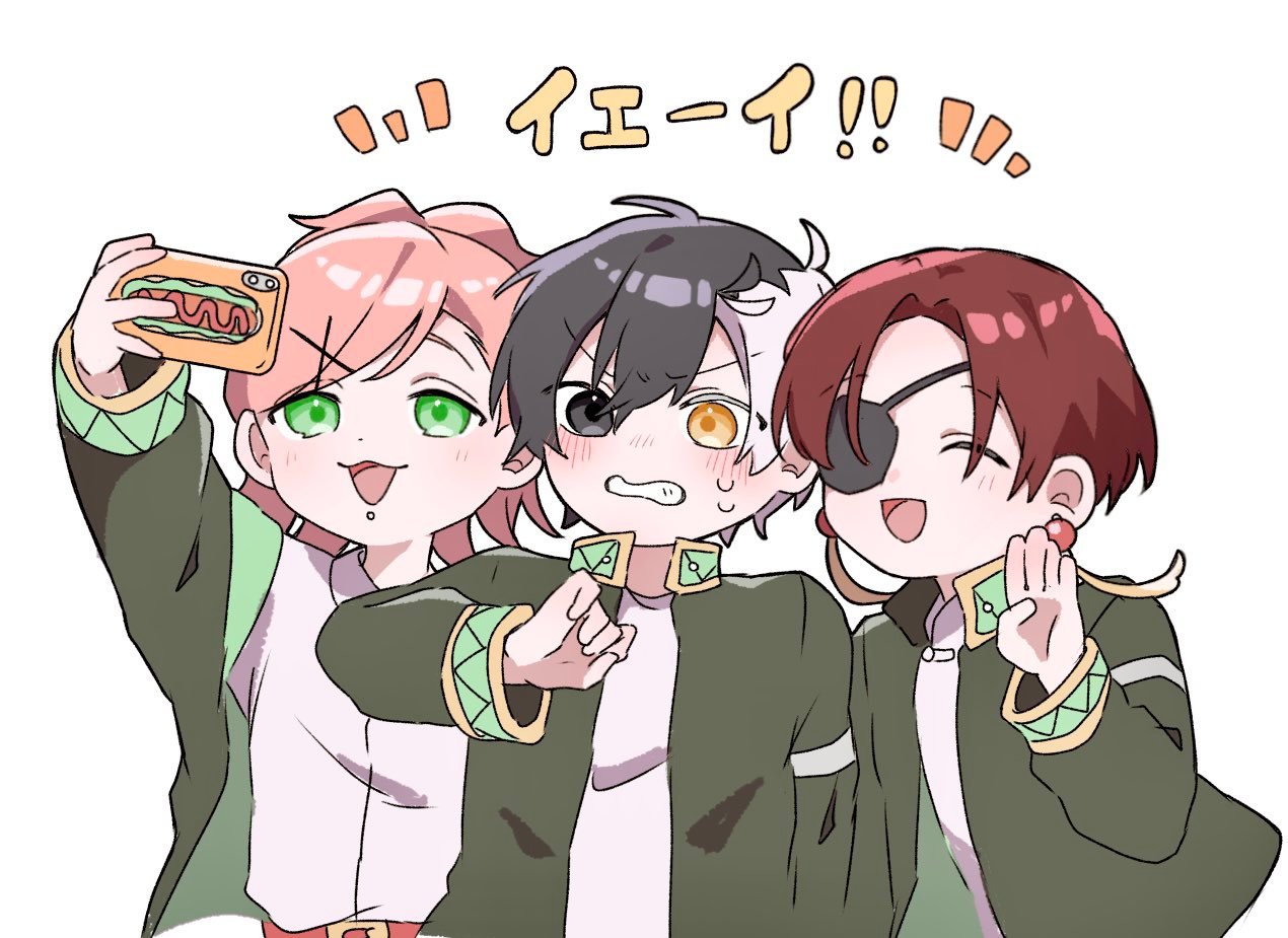 防风少年  一起自拍🤳太可爱了！！ 绘：ksks_no_ki  