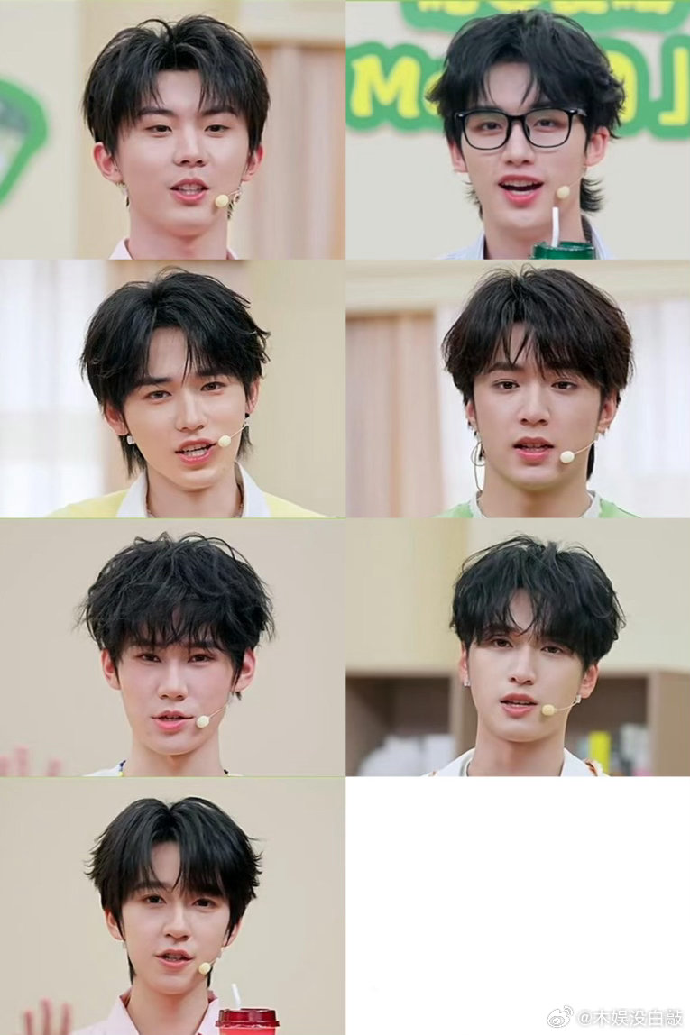 时代少年团meco直播怼脸截图马嘉祺、丁程鑫、宋亚轩、刘耀文、张真源、严浩翔、贺