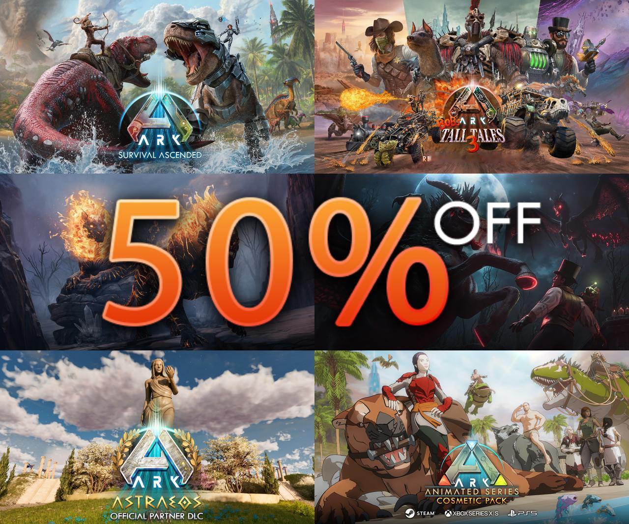 Steam秋促《方舟：生存飞升》系列 限时折扣开启！
喜迎国庆，欢度金秋！《方舟