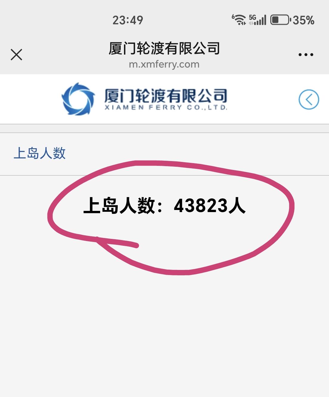 【8月4日，厦门鼓浪屿上岛人数超过4.3万人次】

今天是周二，厦门天气多云，局