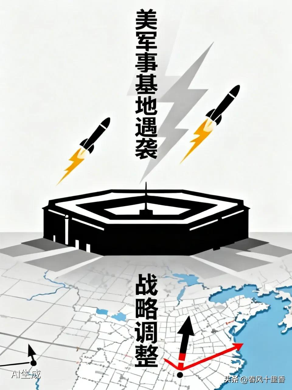 美突袭伊朗后遭报复！6月28日，巴林境内美国第五舰队军事基地服务中心遭导弹袭击，